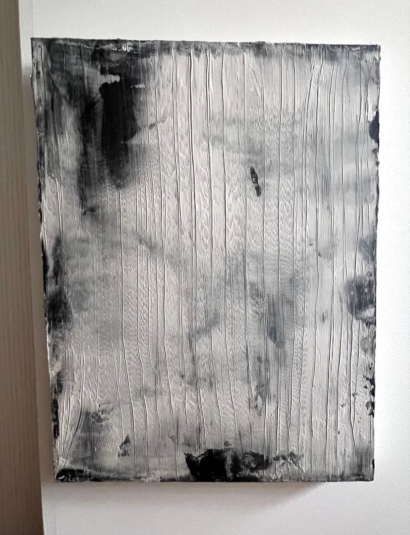 cassina購入アート山野辺英明　抽象画　キャンバス80×60 カッシーナ