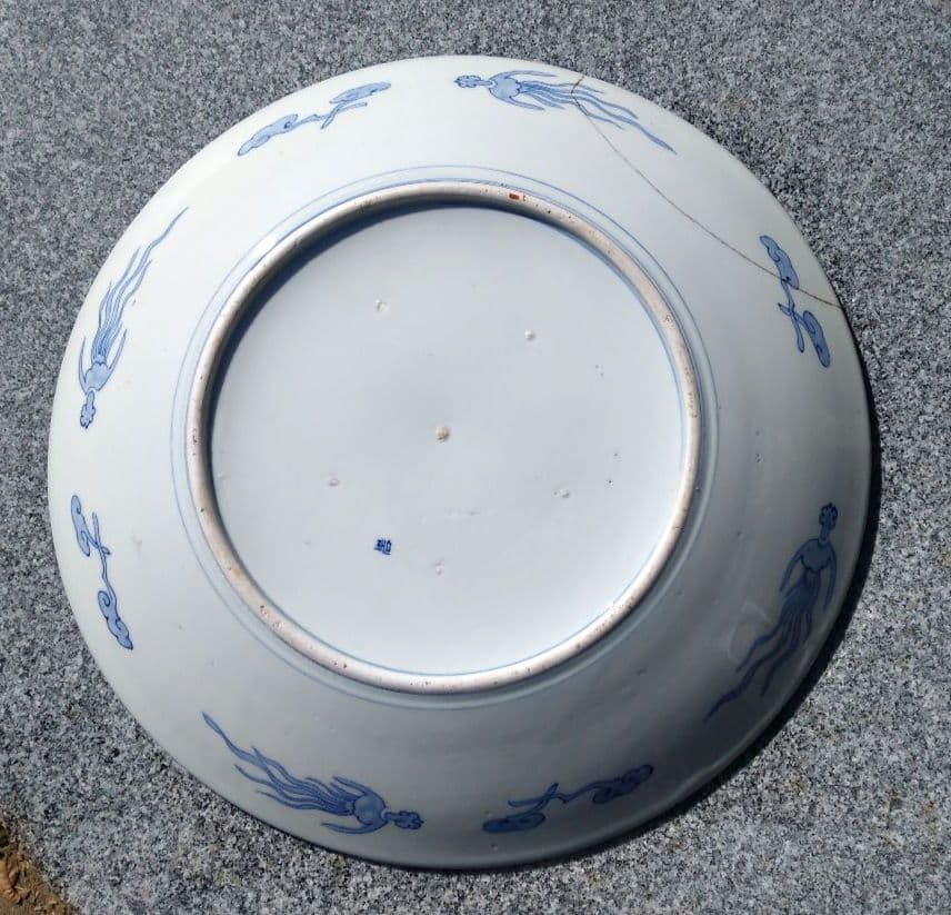 古伊万里　大皿　兎の模様　アンティーク