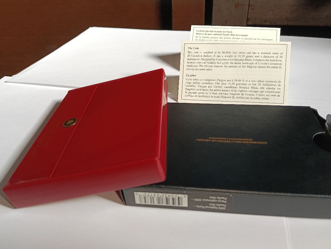 ☆激レア☆2006年カナダ20ドル記念銀貨 国立公園ノース・パシフィック・リム