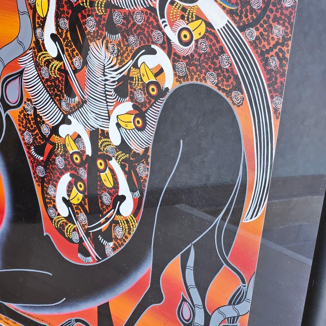 アフリカ 絵画 アート ティンガティンガ チワヤ レイヨウ 鳥 楽園 動物園