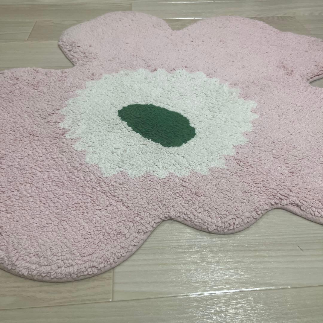 marimekko マリメッコ フラワー型 フロアマット ピンク 正規品