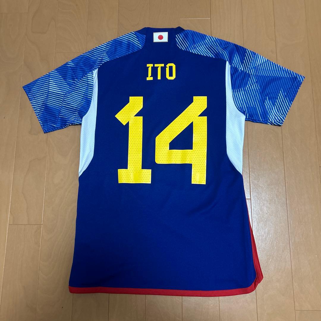 【正規品/カタールW杯】adidas 日本代表 伊東純也 #14ユニフォーム