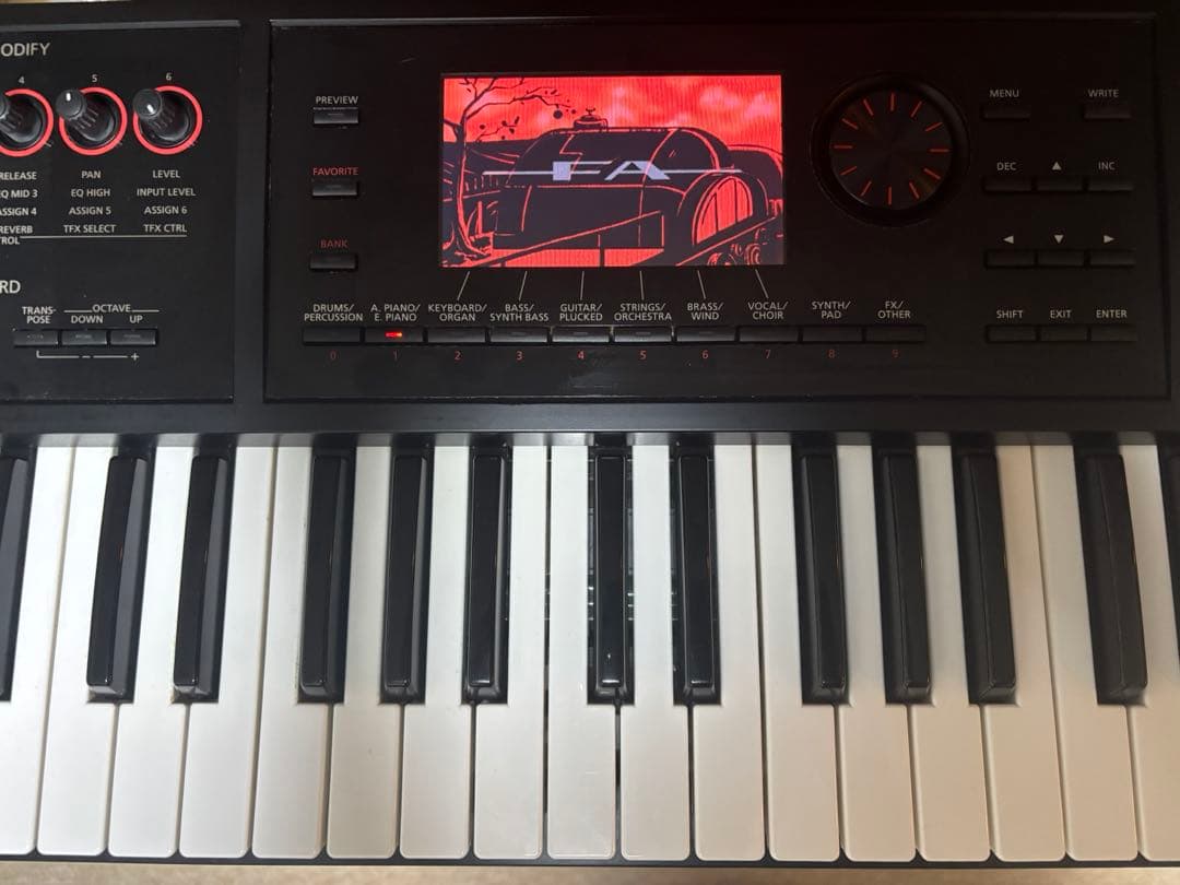 J*Q様 動作不良あり Roland FA-06 純正ソフトケース付