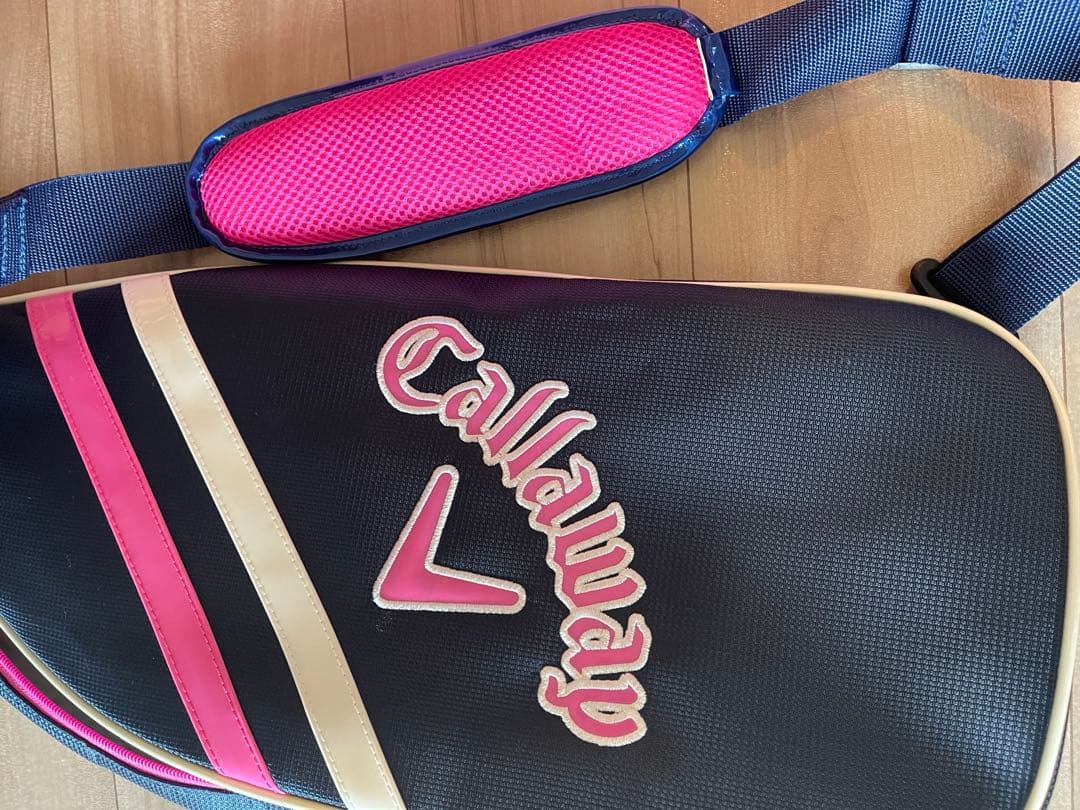 【今だけ価格】Callaway ゴルフバッグ ネイビー ピンク＆ゴルフシューズ