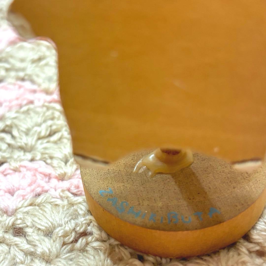 サンリオ　ザシキブタ　木製メモクリップスタンド　昭和レトロ