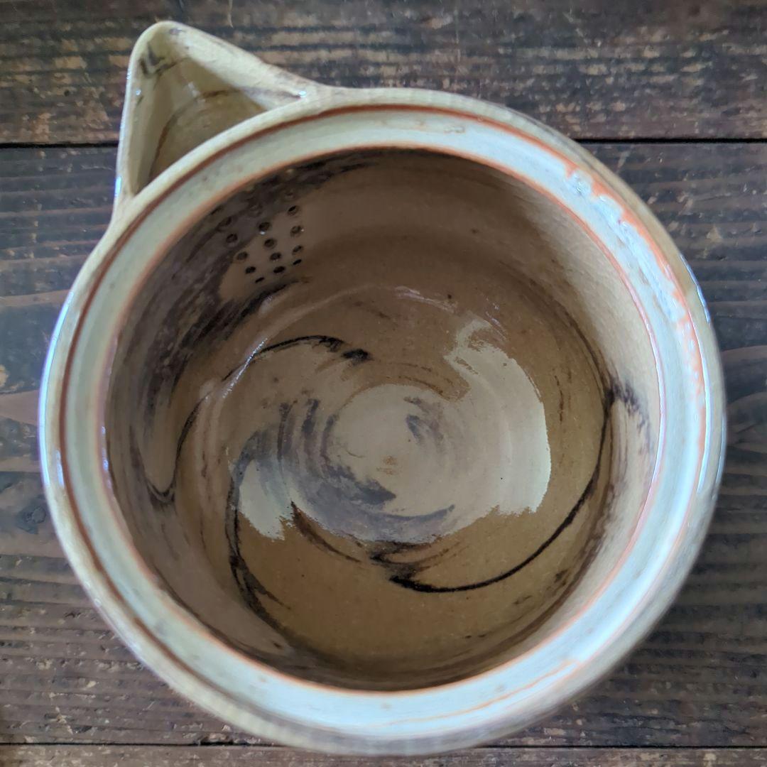 陶芸　茶道具　上野焼　香春徹山窯　山岡徹山　玉露茶器揃【宝瓶•湯冷まし•湯呑み】