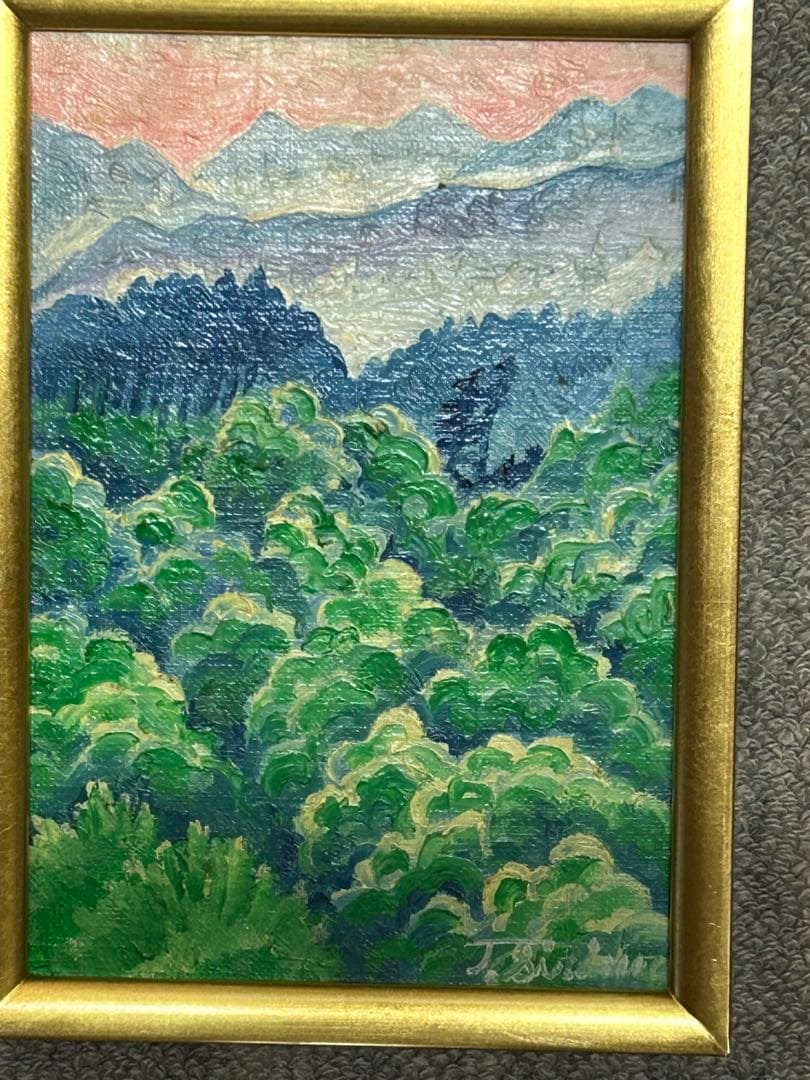 白岩俊治　油絵SMサイズ　風景画
