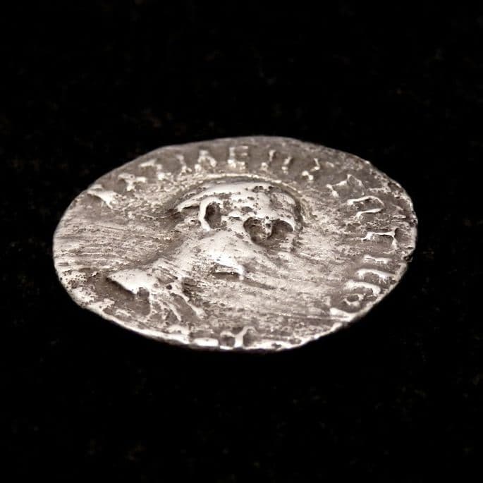 【メナンドロス1世 銀貨 紀元前発行】阿修羅マン