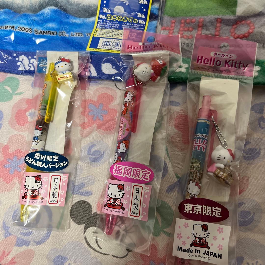 キティちゃんボールペンタオルご当地セット