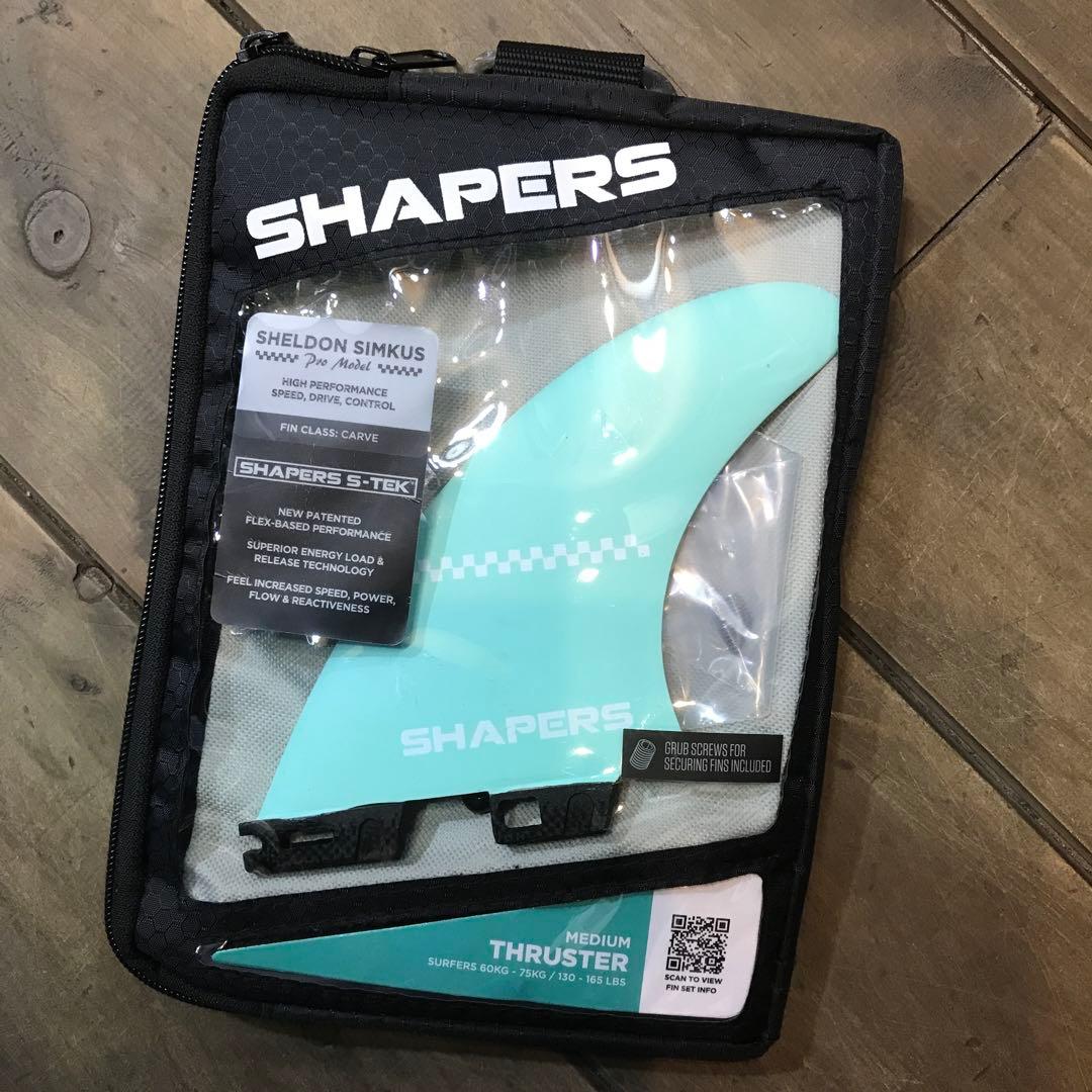 SHAPERS THRUSTER フィン 水色 MEDIUM