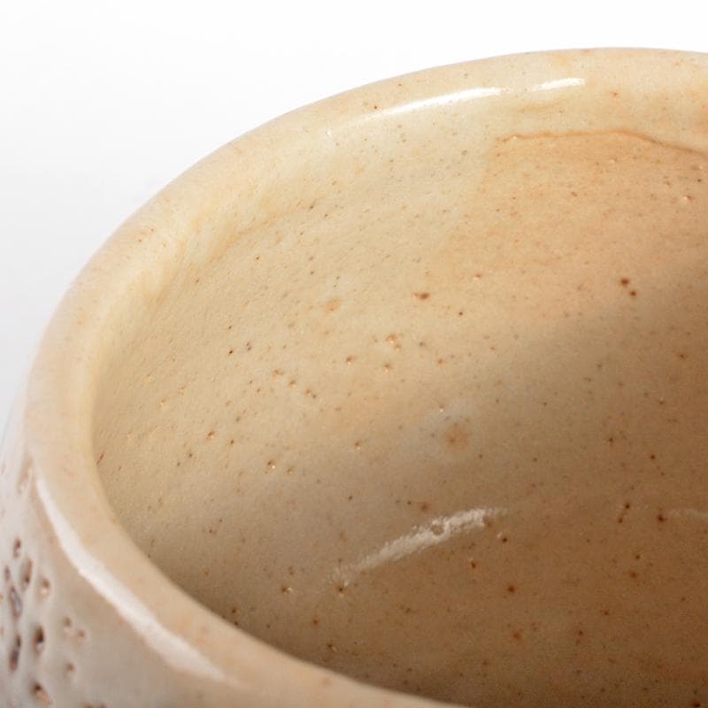 そら　北大路魯山人作　志野　志埜　茶碗　共箱　M　R6749