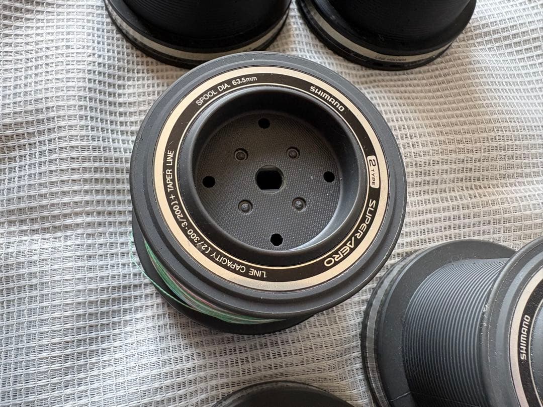 遠投リール　シマノスーパーエアロ替スプール６個