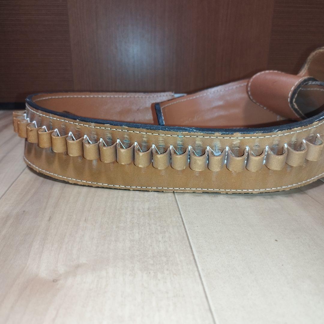 東京CMC ウエスタン ガンベルト ホルスター　飾り弾18個 本革 レザー