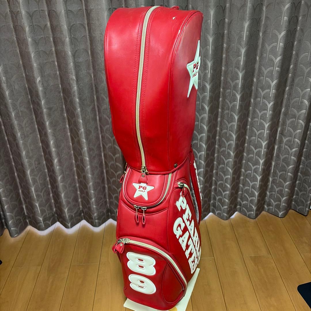 PEARLY GATES キャディバッグ 赤