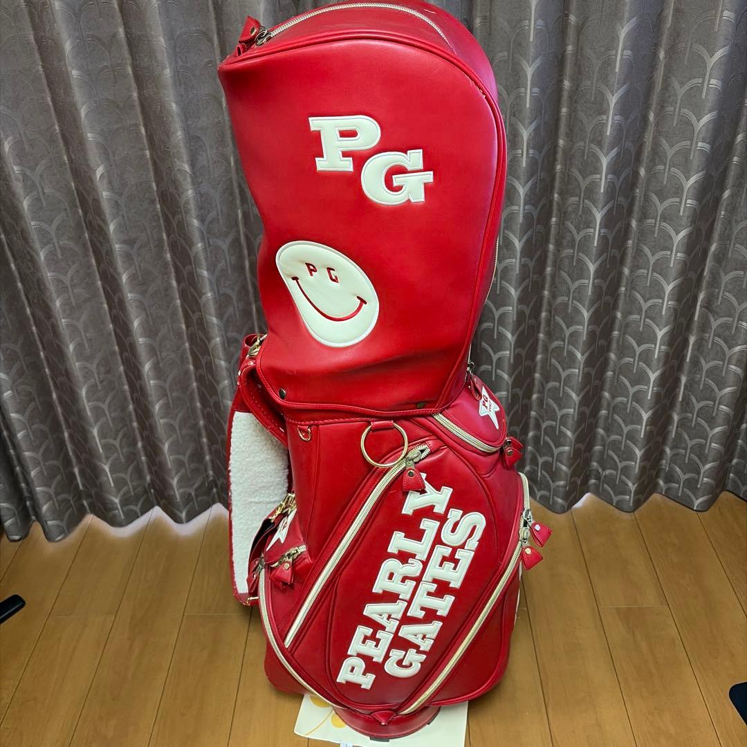 PEARLY GATES キャディバッグ 赤