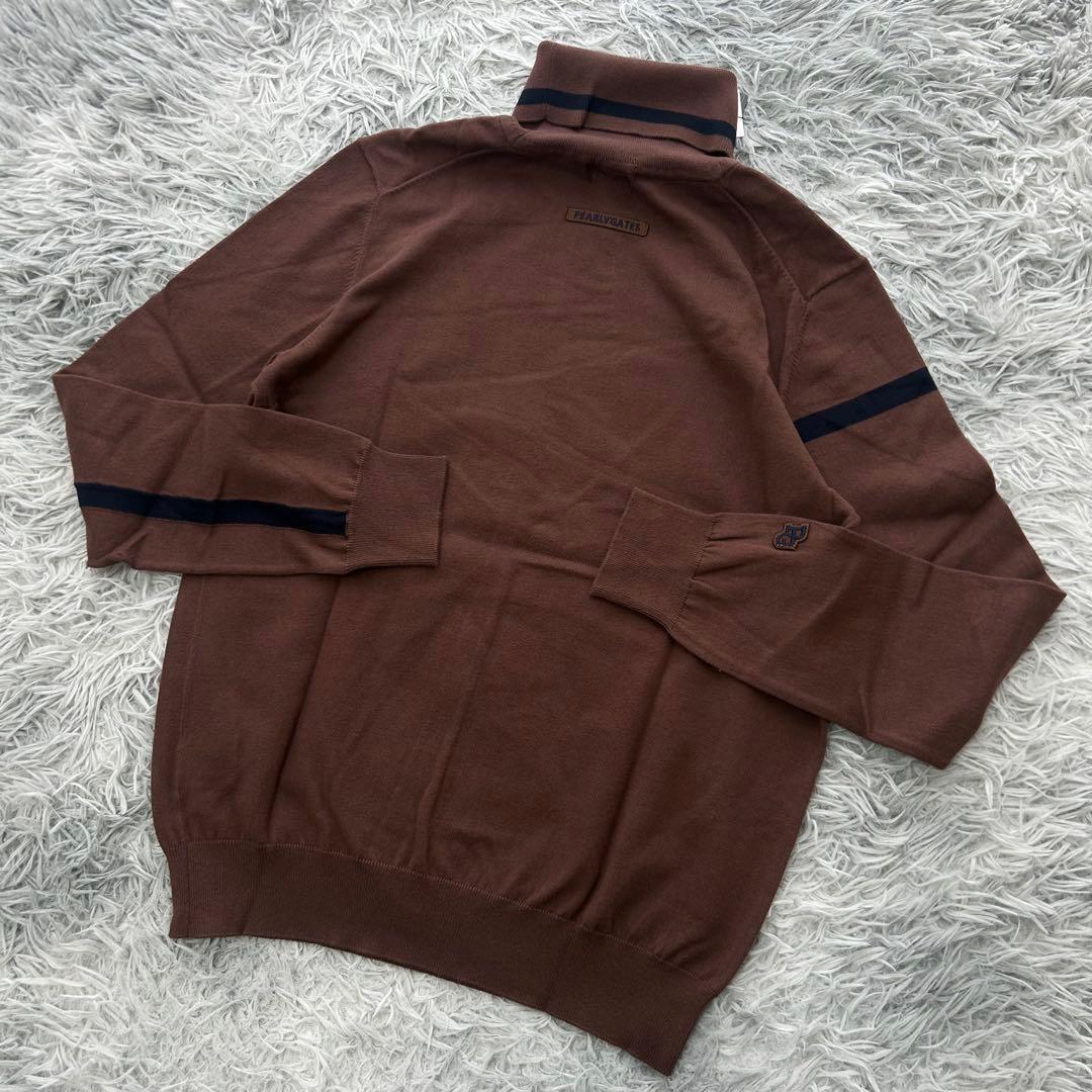 新品　パーリーゲイツ　ニット　セーター　タートルネック　ブラウン　サイズ1