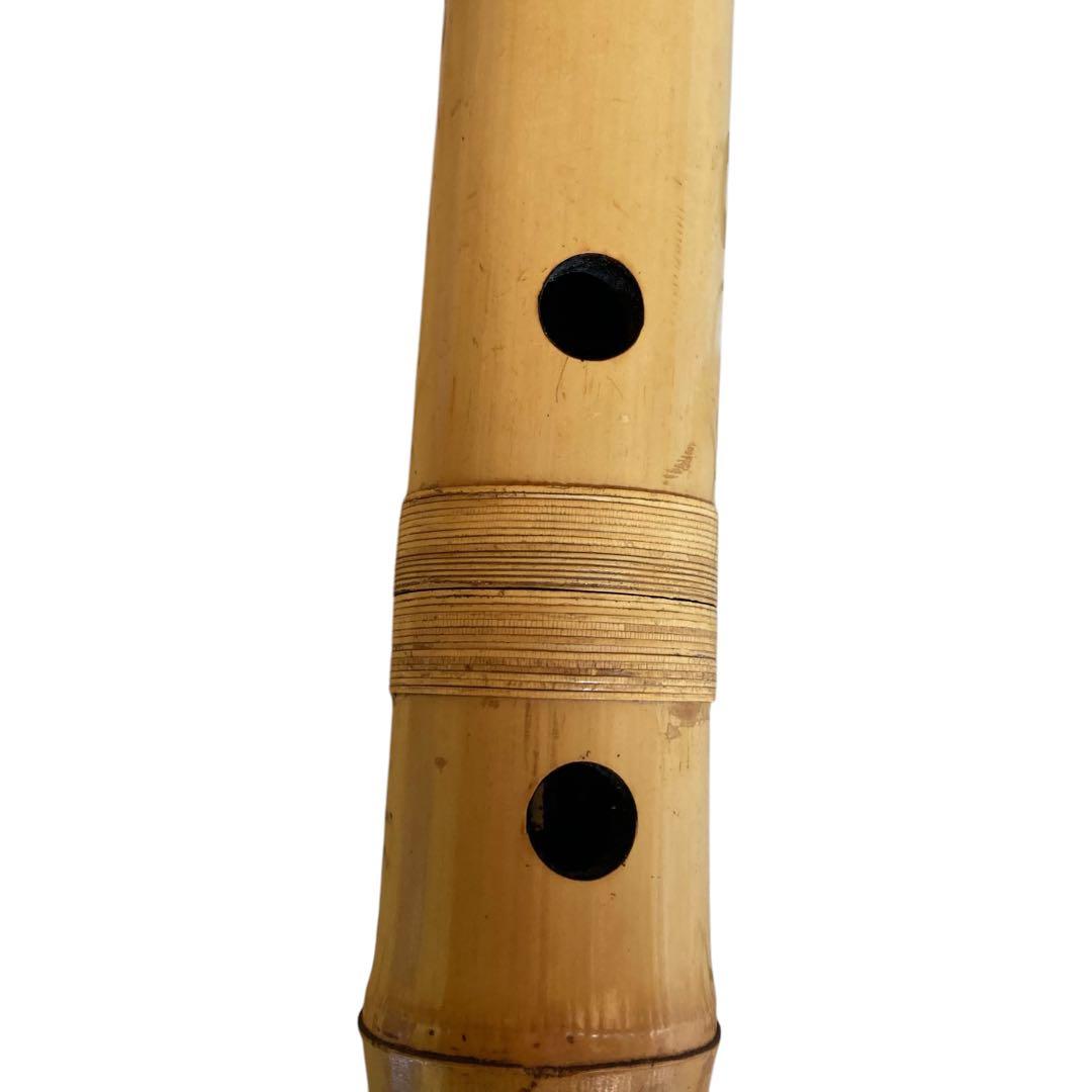 動作保証　尺八　銘あり　岳？　藤巻　約51cm