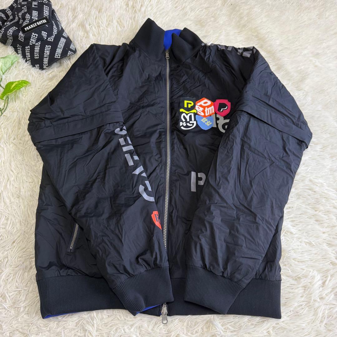 【パーリーゲイツ】極美品 ジャケット 中綿 リバーシブル 5サイズ 2025