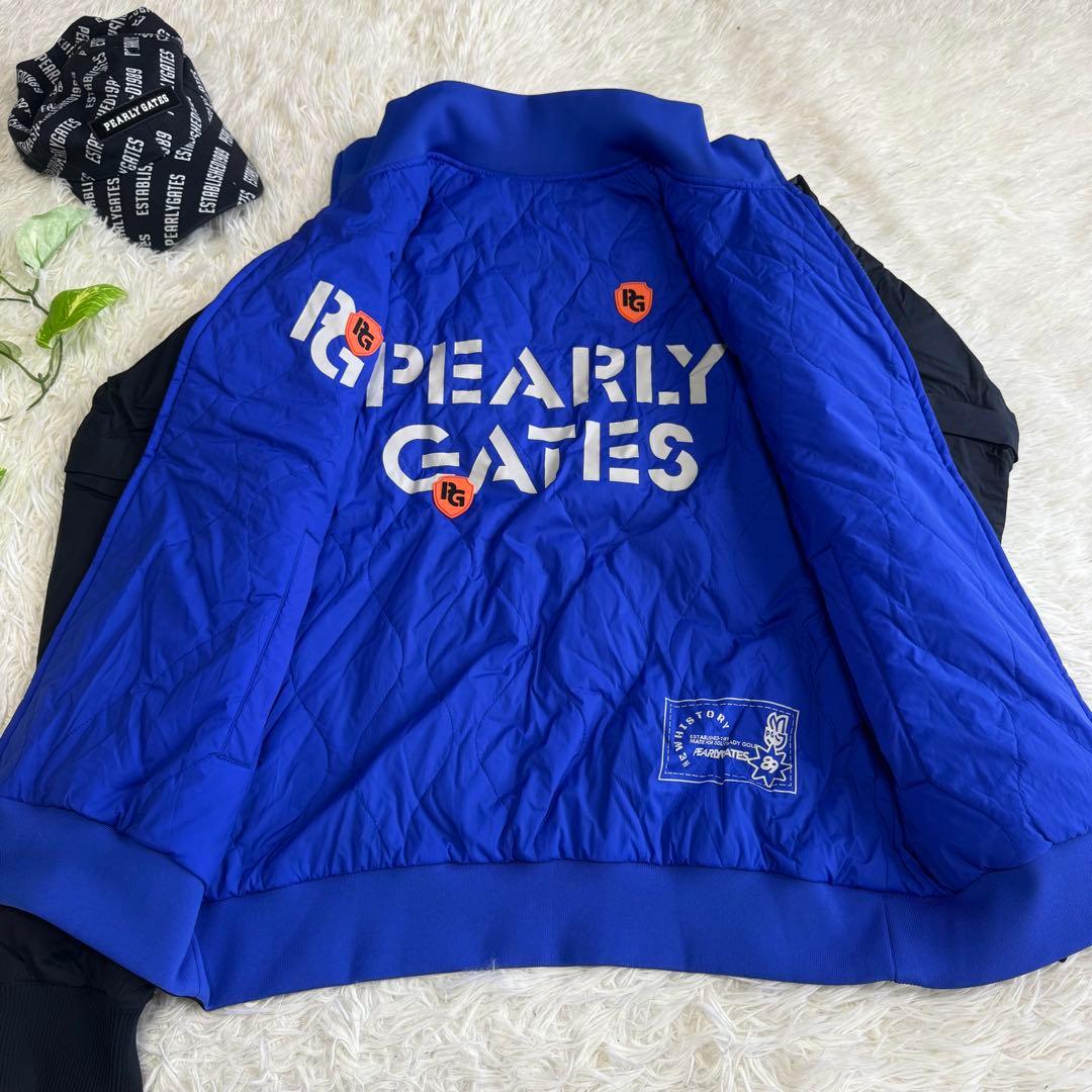 【パーリーゲイツ】極美品 ジャケット 中綿 リバーシブル 5サイズ 2025