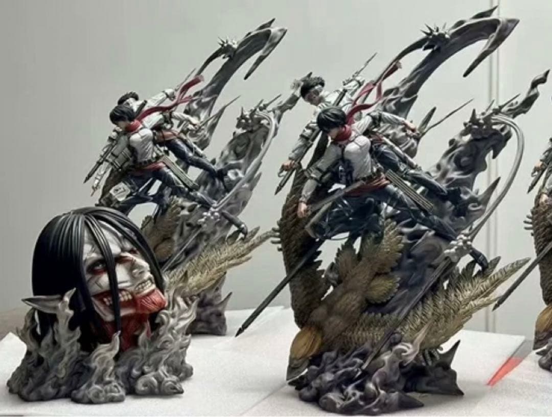 進撃の巨人 ミカサ・アッカーマン 始祖の巨人 フィギュア ガレージキット