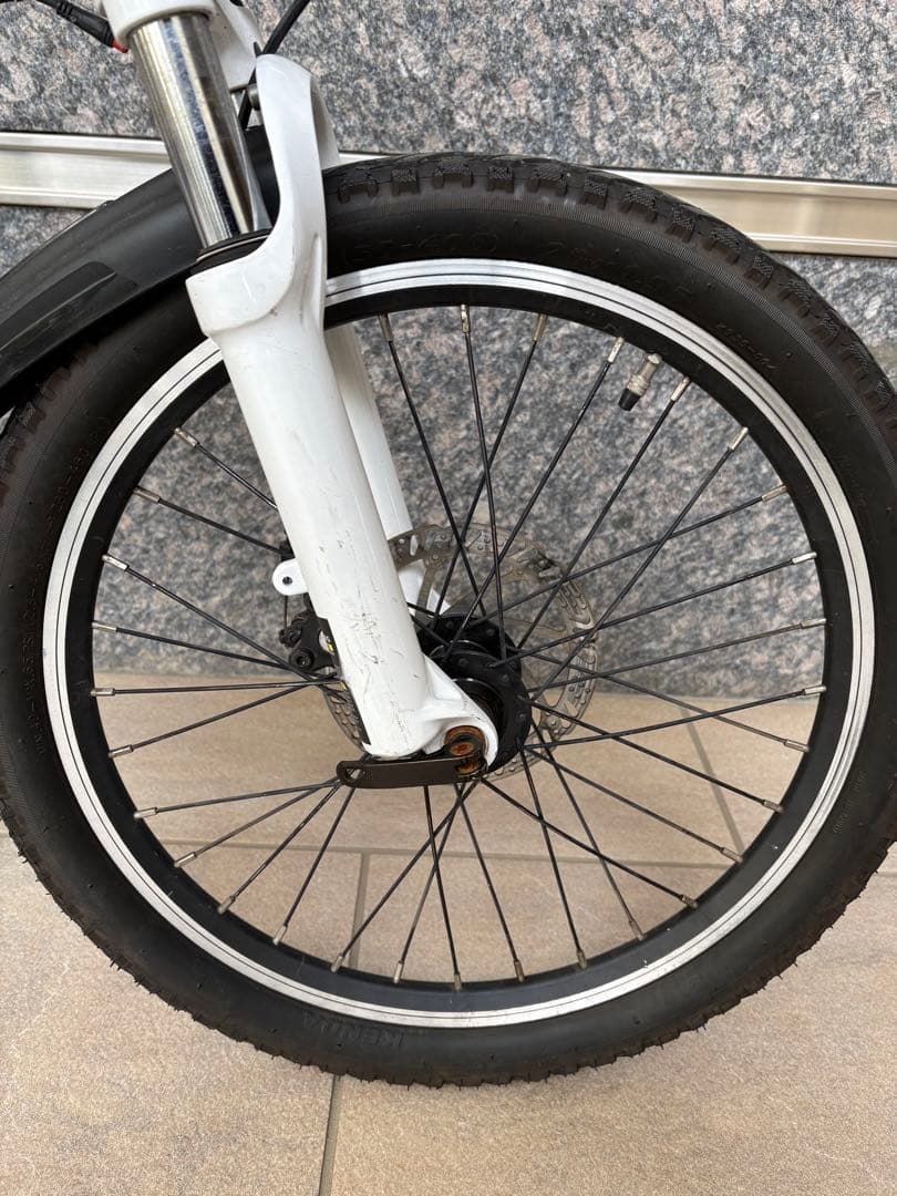 MATE 電動アシスト自転車 ホワイト 20インチ