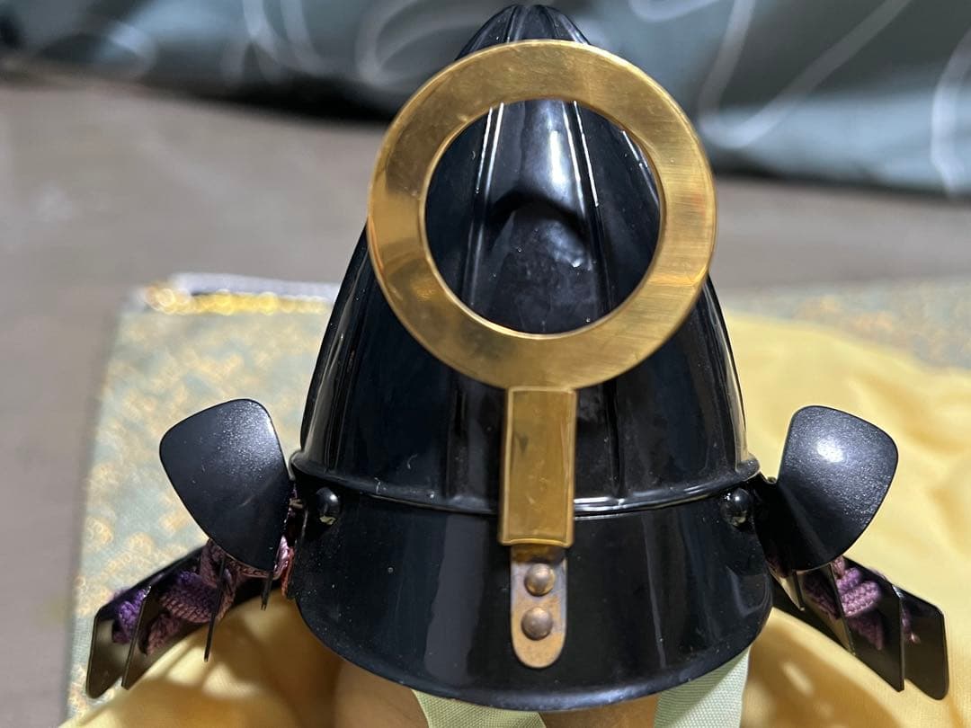 甲冑師 加藤一冑 椎像蛇の目前立兜 小堀遠州 戦国武将 兜 置物