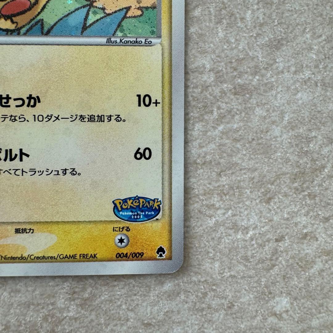 ポケパークのピカチュウ 渦巻き　星