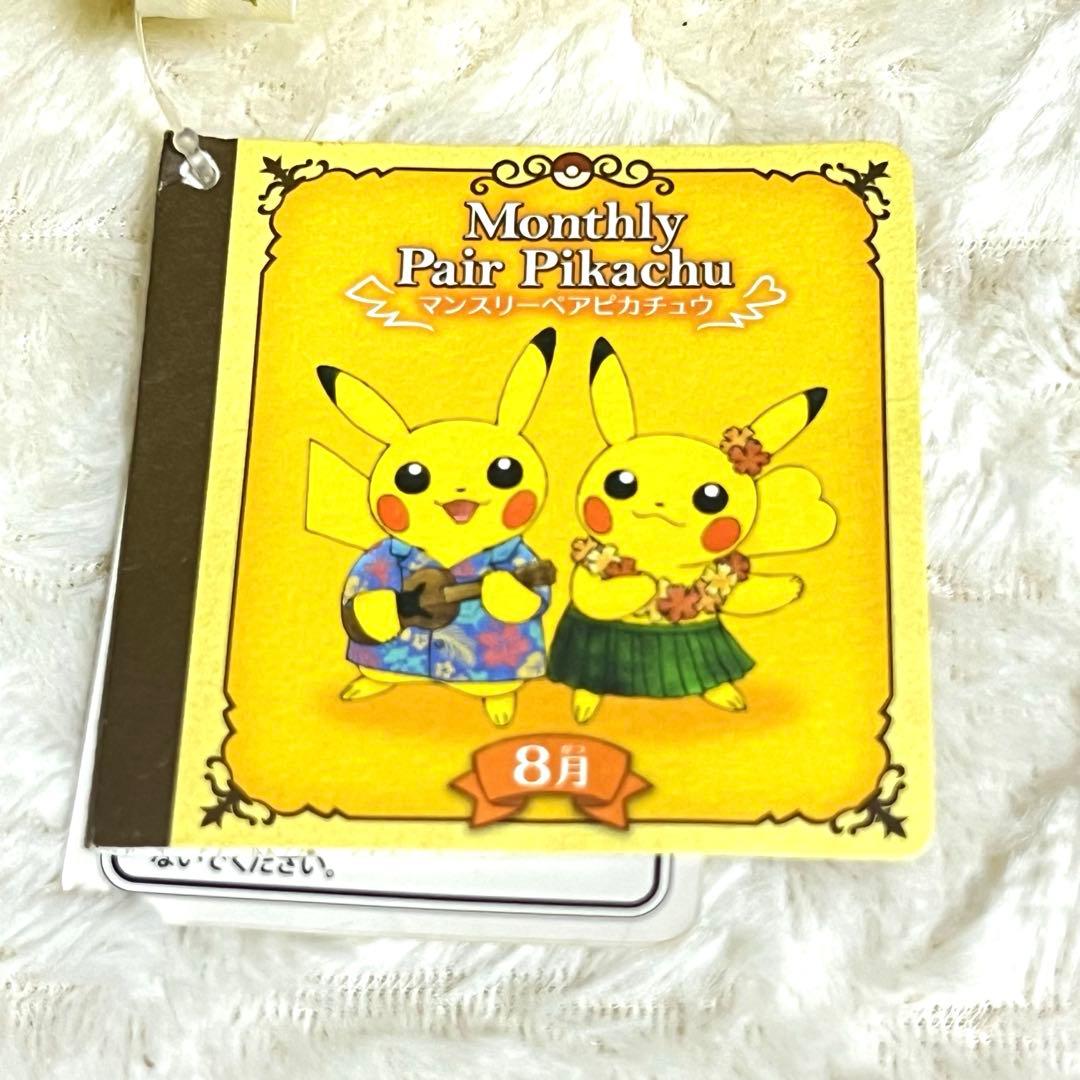 マンスリーペアピカチュウ 8月 ぬいぐるみ 2016 ポケモンセンター限定