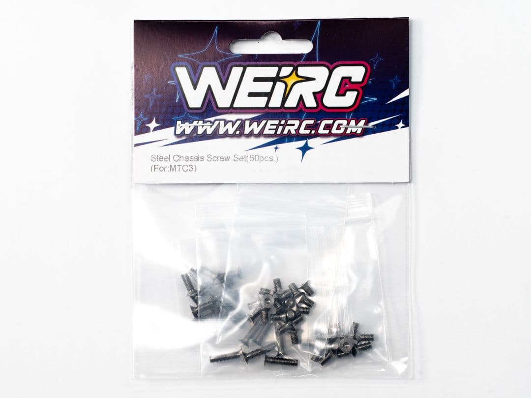 WEiRC 無限精機 MTC3 1.2mm スチールシャーシ+専用ビスセット 2