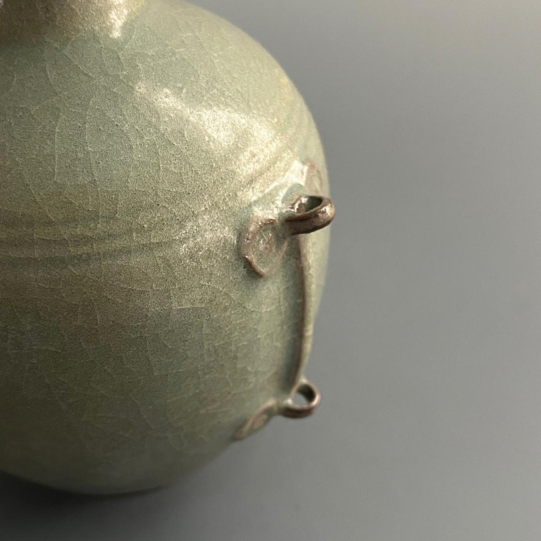 唐物 越窯青磁瓶 秘色磁 中国美術 古玩 SN10