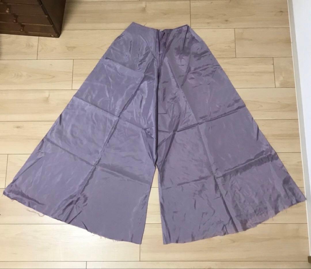 手作りダンス衣装　薄紫 ロングベスト　ワイドパンツ