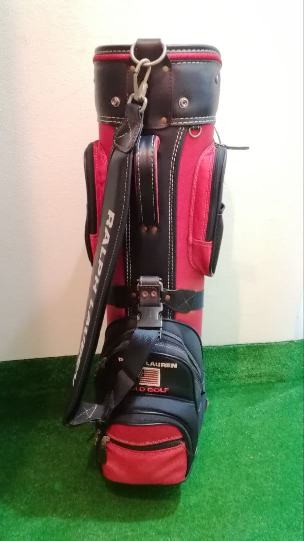 Ralph Lauren Polo Golf キャディバッグ ネイビー/レッド