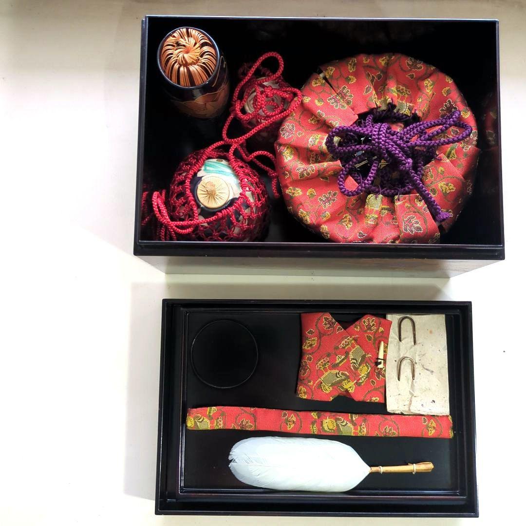 茶道具　茶箱　花筏　花筏蒔絵　久突　茶箱一式