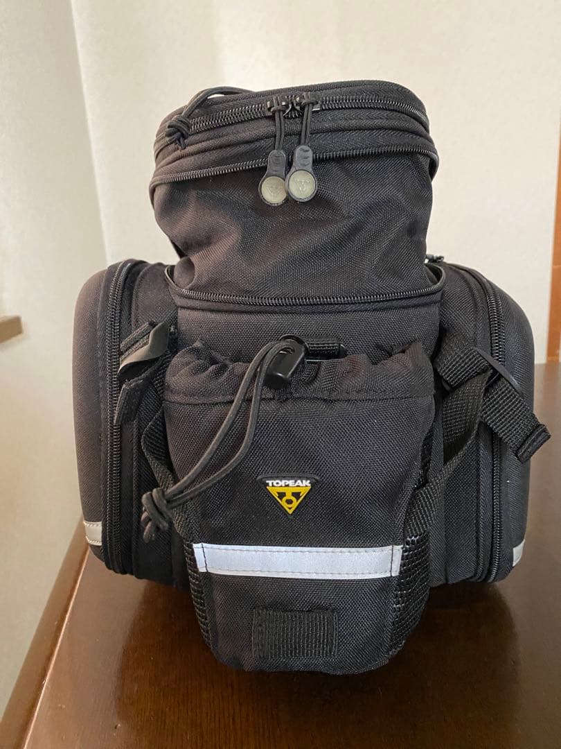 わらびもちTOPEAK MTXバッグ と QR BEAM RACK