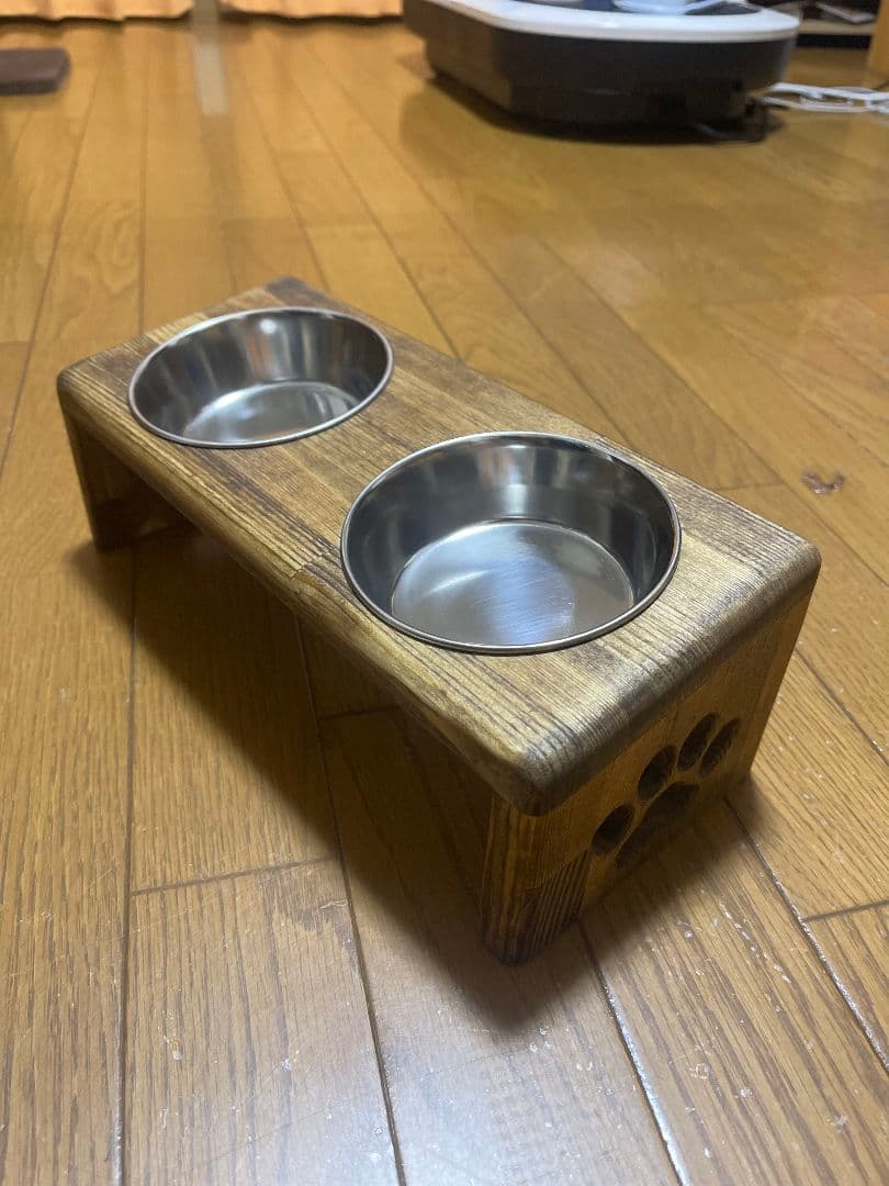 フードスタンド、フードテーブル、餌台、ご飯台、餌入れ、水入れ、犬、猫