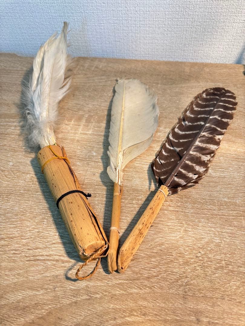 茶道具 羽箒 白鳥 風炉 茶道　羽20本セット