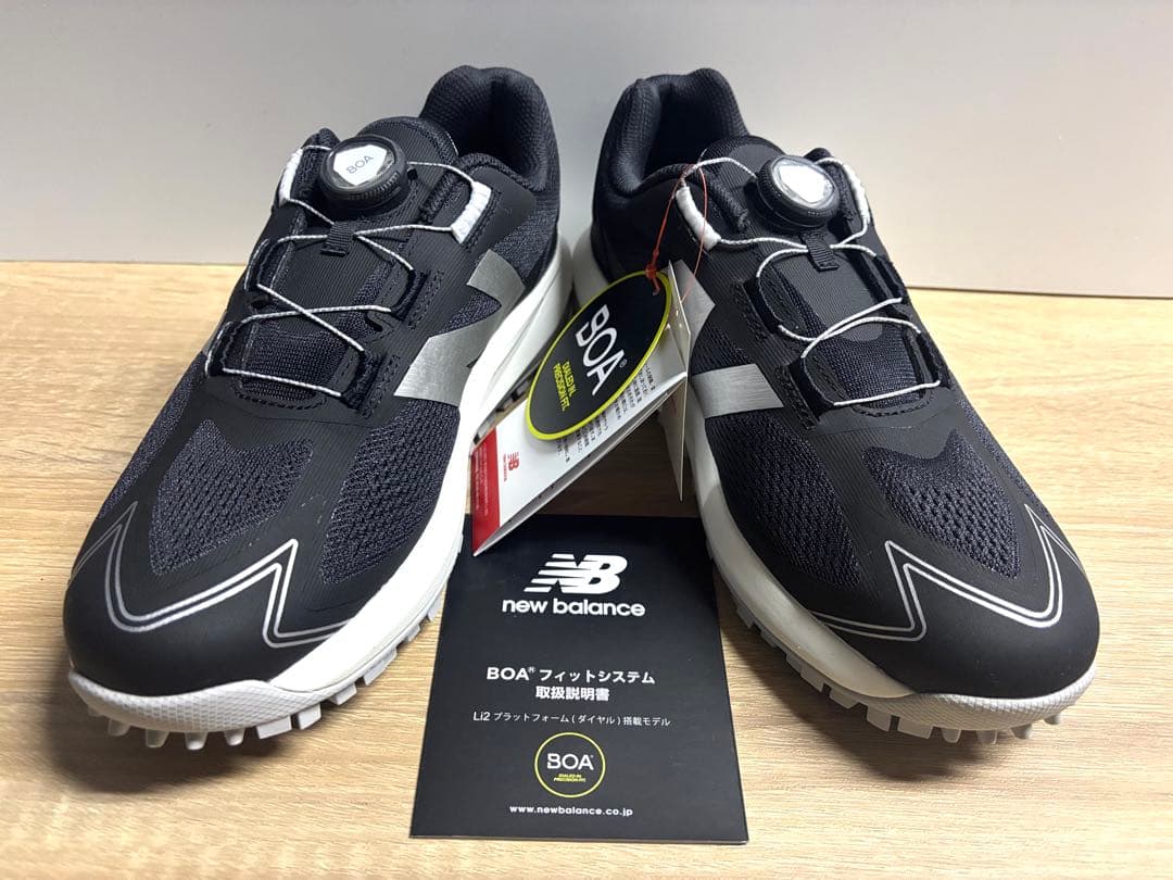 未使用 28.5cm 2E ニューバランスゴルフシューズUGS1001Fブラック