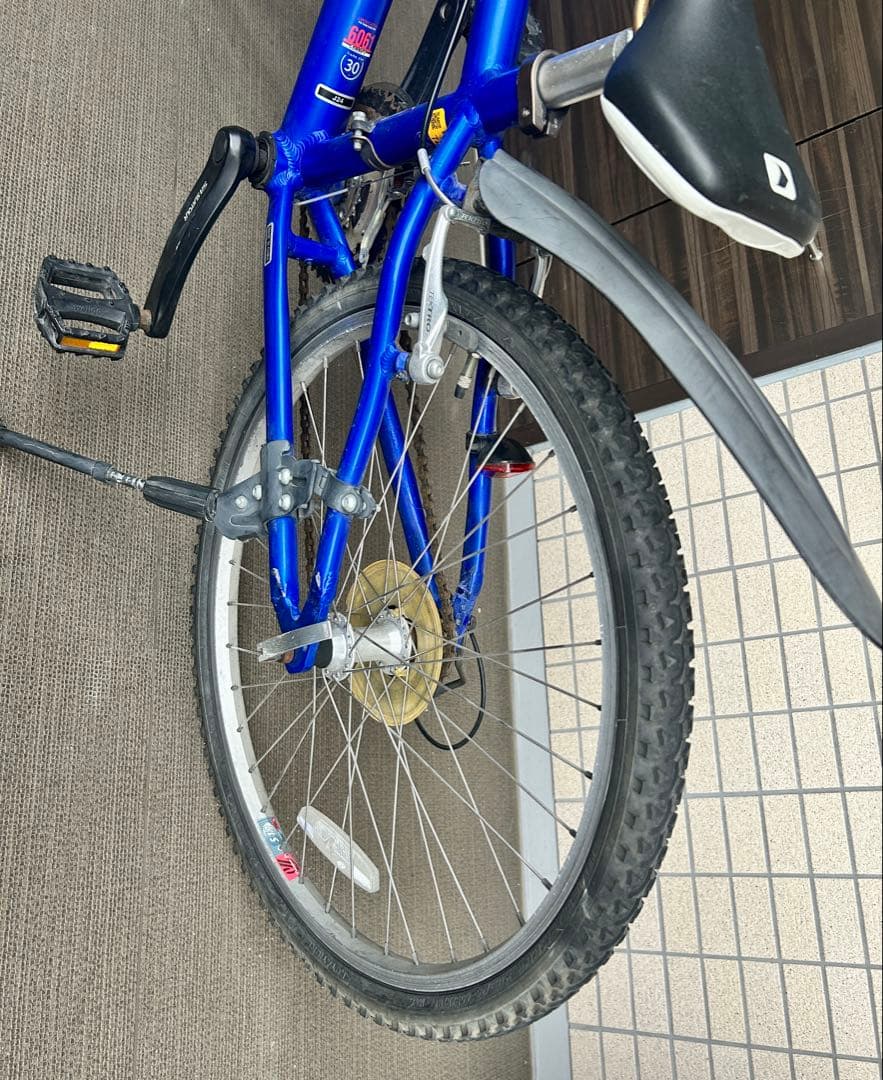 ルイガノ LOUIS GARNEAU 24インチ 自転車前カゴ泥除けスタンド付