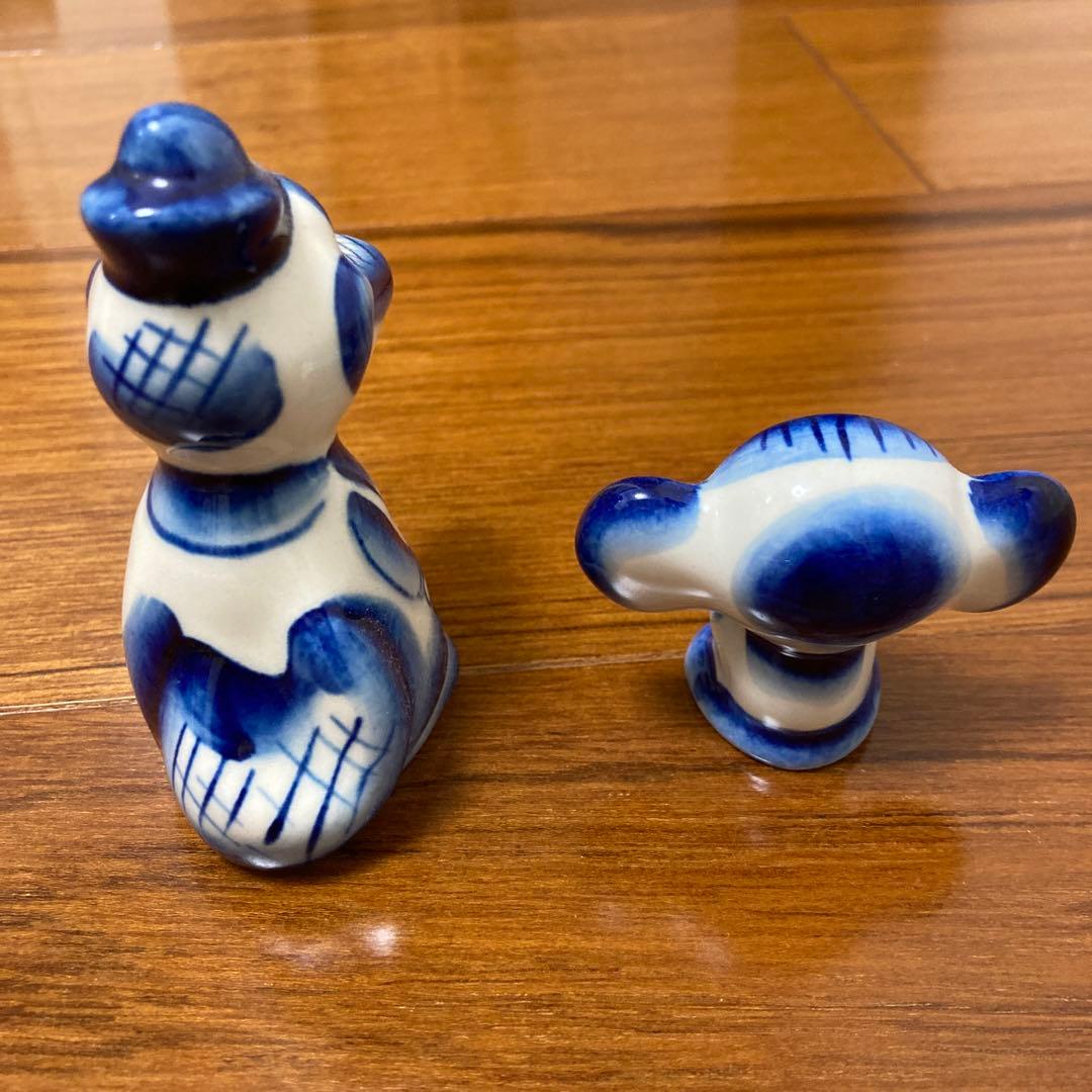 【値下げ】チェブラーシカ　ゲーナ　陶器　置物