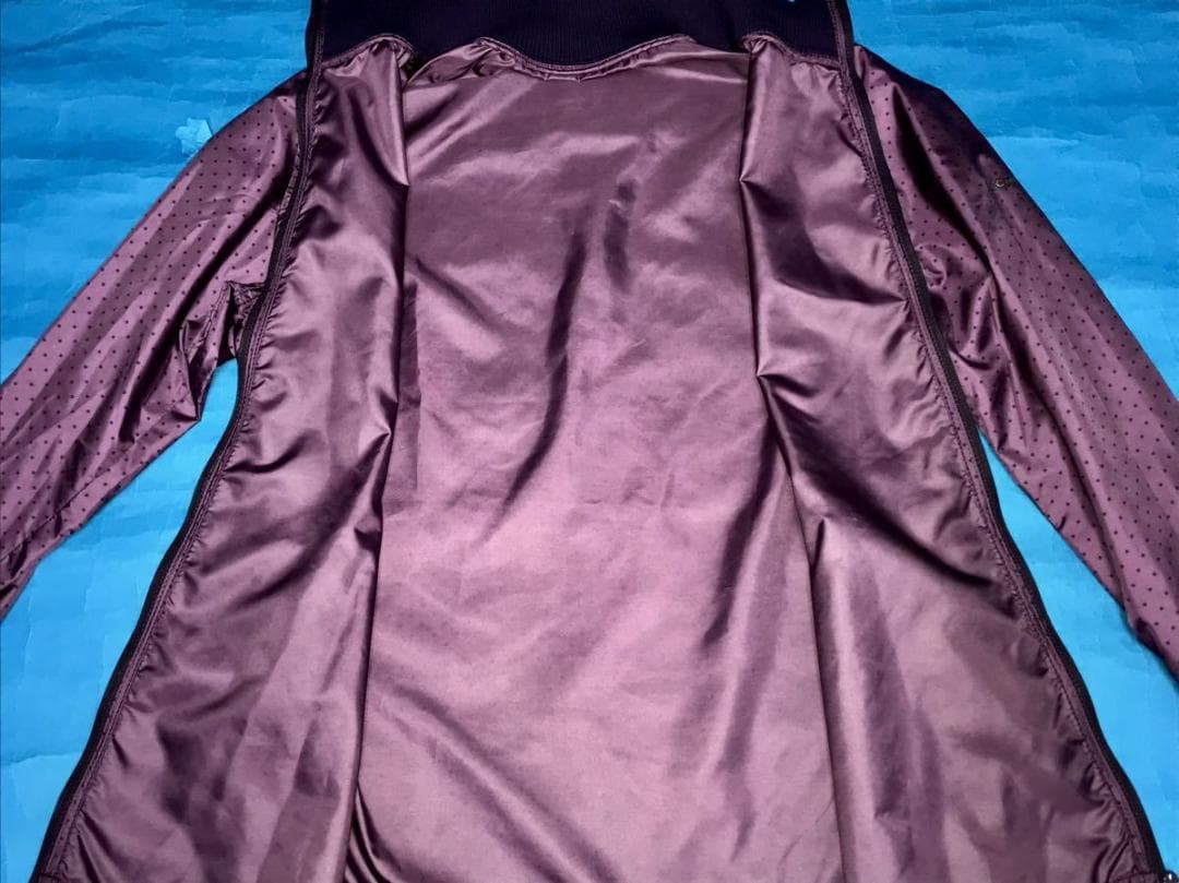 Heal Creek ヒールクリーク★ジップアップジャケット 40 紫×ドット