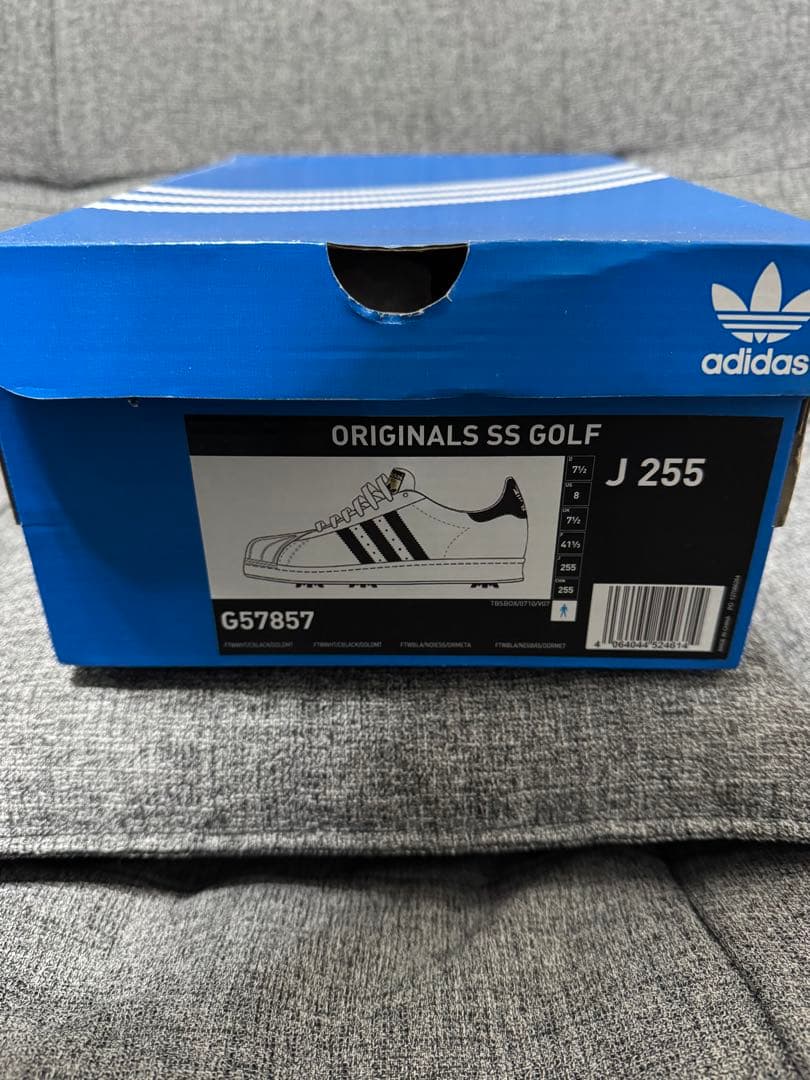 【美品】adidas superstar ゴルフシューズ　25.5cm