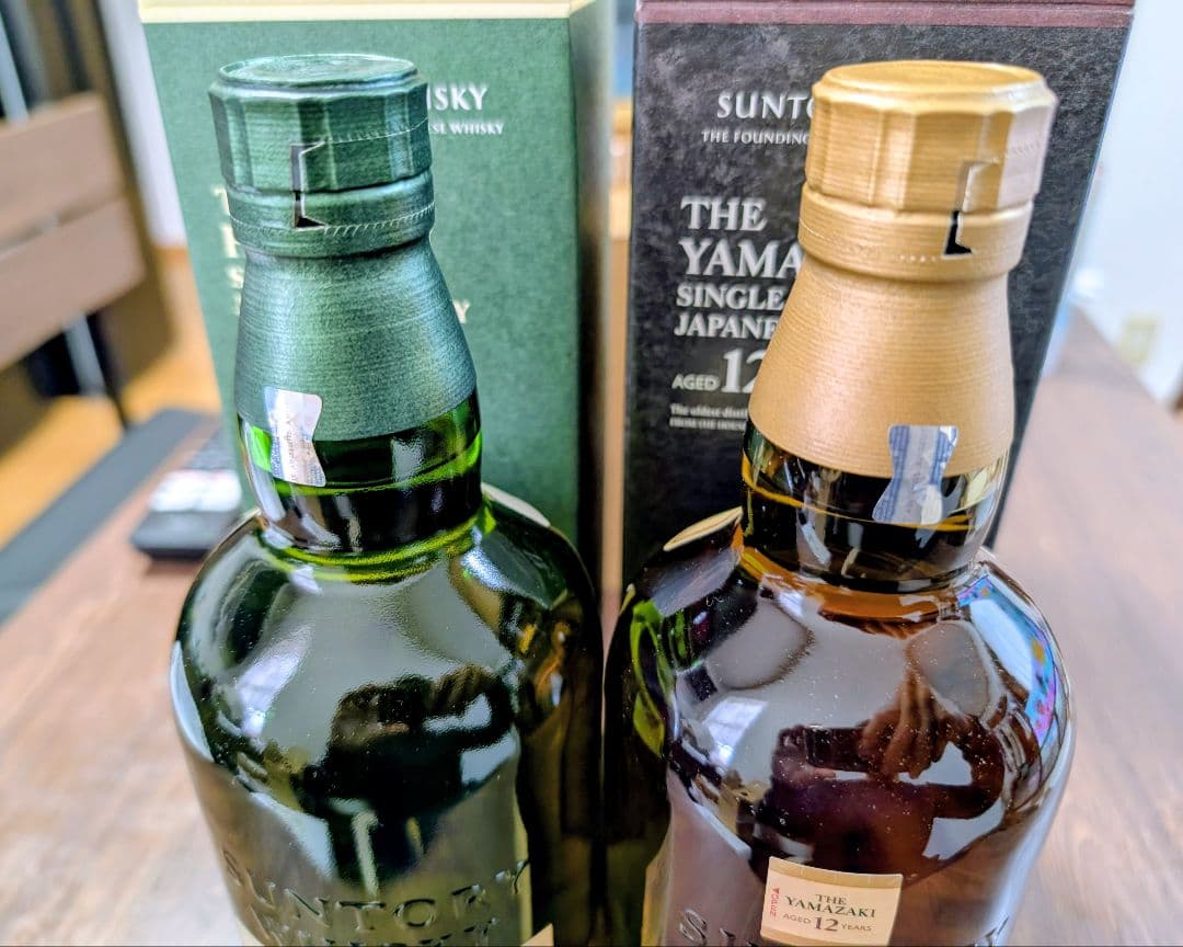 サントリーウイスキー山崎12年白州12年