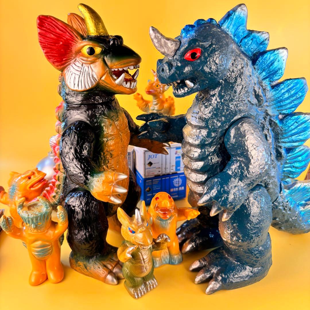 マルサン 450シリーズ キングゴドラス・ドラギラス パチ怪獣ソフビ