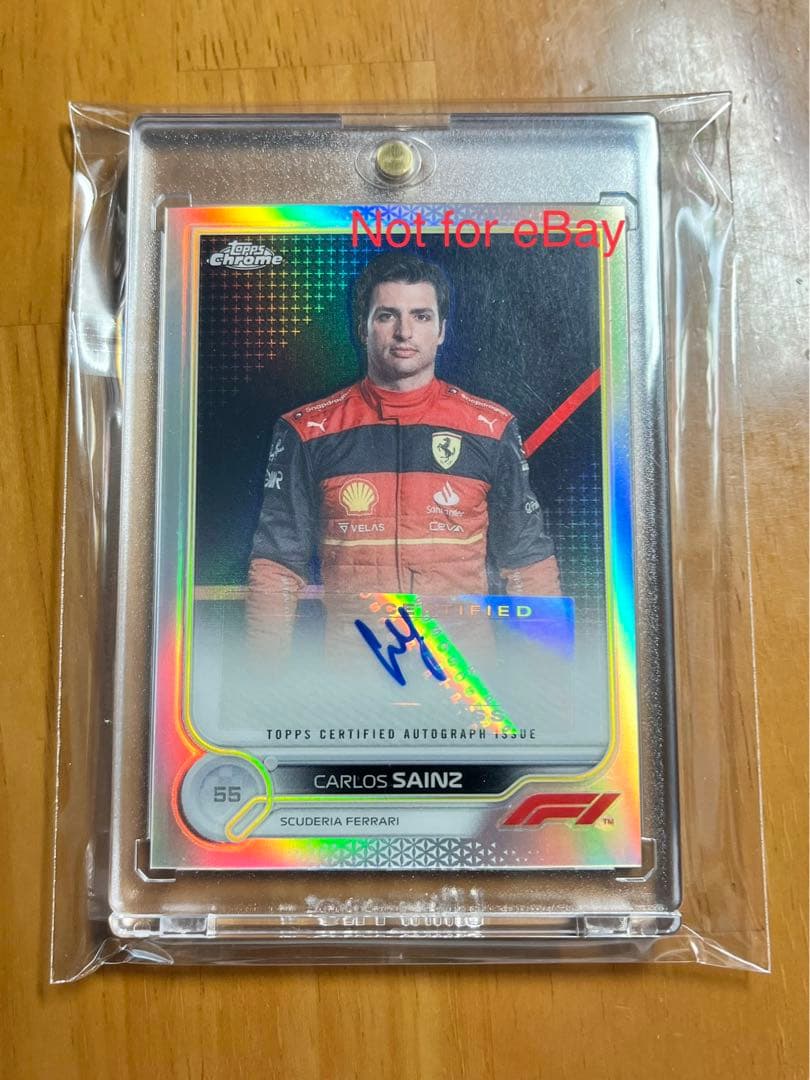 F1カード カルロスサインツ シールサインカード