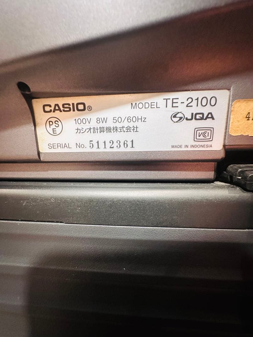 CASIO カシオ レジスター TE-2100 動作品