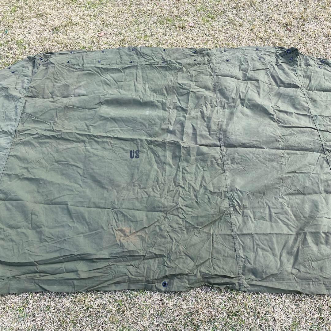 USパップテントハーフ　ハーフ　アメリカ軍　米軍　軍幕 ハーフシェルター１枚