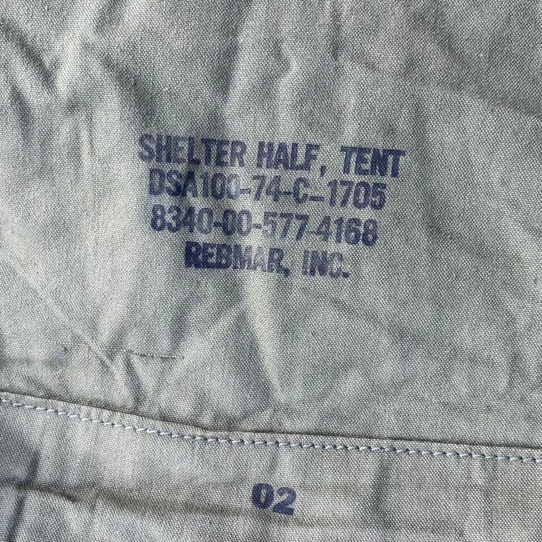 USパップテントハーフ　ハーフ　アメリカ軍　米軍　軍幕 ハーフシェルター１枚