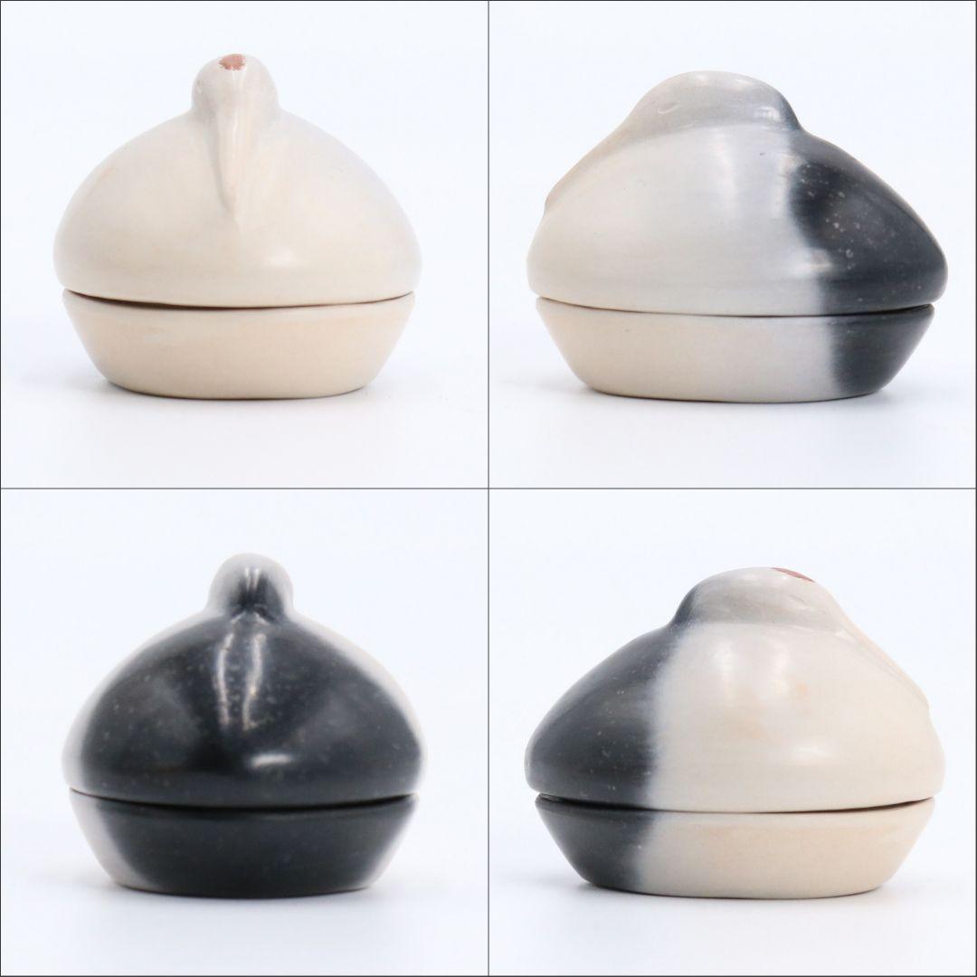 山崎宗元造 雲華焼 鶴香合 共箱共布 茶道具　N96　1F28