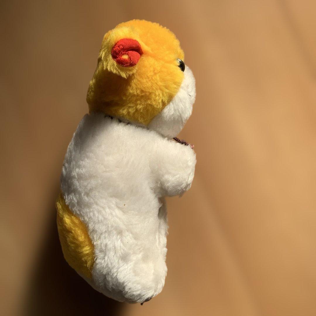レトロなぬいぐるみ　キャラクター　ハムスター　ぬいぐるみ　ヴィンテージ