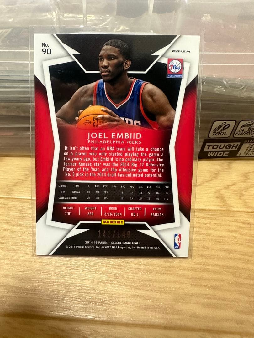 joel embiid select prizm /149 rc nbaカード